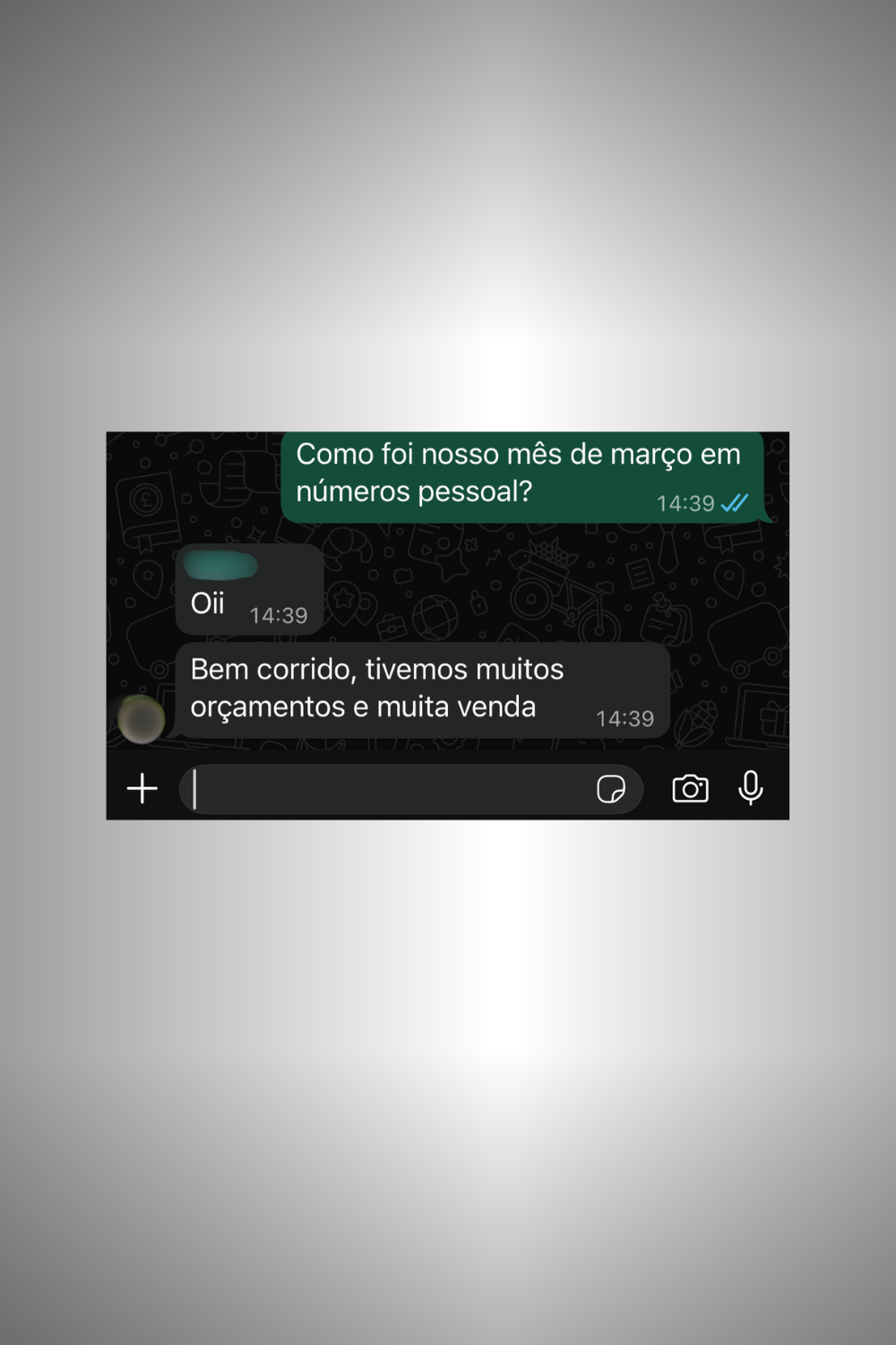 Mês bem corrido, muitos orçamentos e muita venda